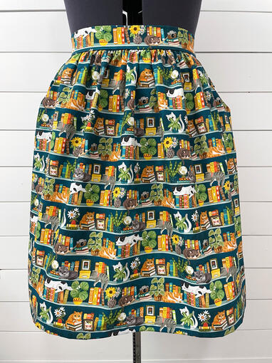 Cat Bookshelf Skirt