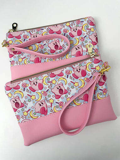 Pink Blob Wristlet