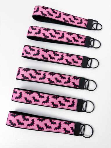 Pink Bats Key Fob