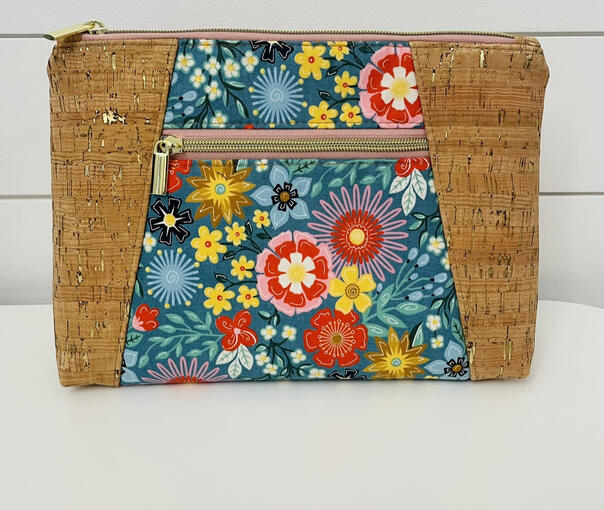 Cork Flower Toiletry Case