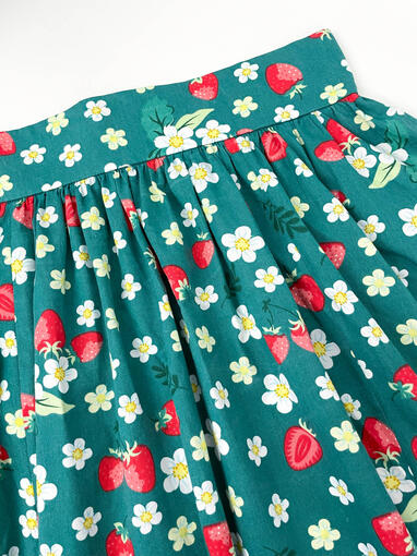 Green Strawberry Skirt