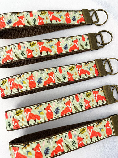 Fox Key Fob Wristlet